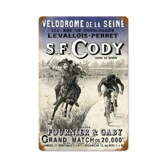 Past Time Signs V877 SF Cody Sports and Recreation Vintage Metal Sign
