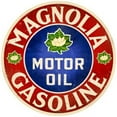 thumbnail image 1 of Past Time Signs VXL092 Magnolia Motor Oil Automotive Round Metal Sign, 1 of 1