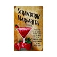 thumbnail image 1 of Past Time Signs  Vintage Metal Sign - Strawberry Margaritia, 1 of 1