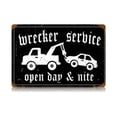 thumbnail image 1 of Past Time Signs  Wrecker Service Vintage Metal Sign - Automotive - 18x12 in., 1 of 1