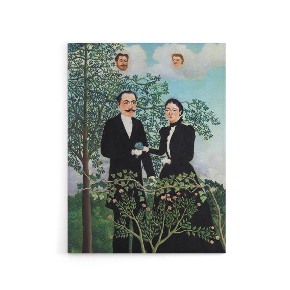 Past and Present Philosophical Thought Rousseau Canvas Wall Art 24X32"