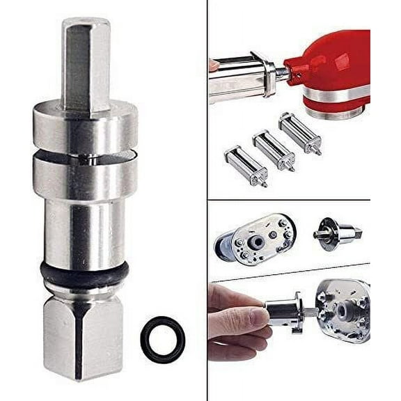 Pasta Attachment Shear Shaft Coupler - Compatible For Kitchenaid Stand