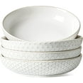 thumbnail image 1 of Pasta Bowls, Large Salad Bowl, Ceramic Embossment Stoneware Serving Plate for Fruits, Noodle, Dinner, House-warming Wedding Present., 1 of 10