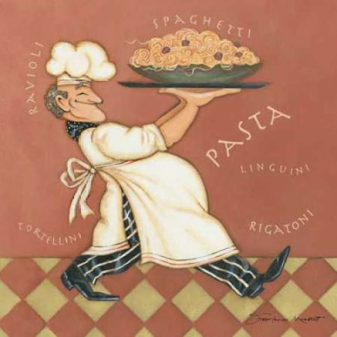 Pasta Chef Canvas Art - Stephanie Marrott (24 x 24)