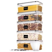 Sindcom Pasta Containers, 5 PCS Plastic Spaghetti Container for Long Noodles, 3.2L/14 CUP