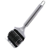 Pasta Cutter Noodle Slicer, Dough Cutting Wheel, Stainless Steel Spaghetti Maker, Plaid Roller Dough Cutter for Kitchen, Pasta Cutter, Noodle Knife, Dough Tool, Ravioli Cutter, by Kingtowag