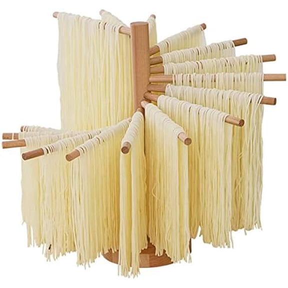 Pasta Drying Rack, 16-Arm Spaghetti Dryer Stand for Homemade Noodles, Quick Setup Kitchen Pasta Hanger for Fresh Pasta Drying and Storage