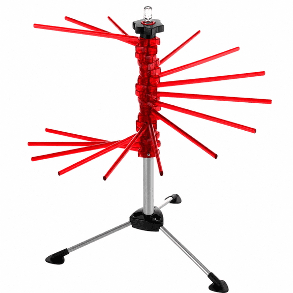 Pasta Drying Rack, Tacapasta, Made in Italy, Collapsible, Red, 18.5 x 2.75-Inches