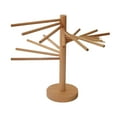 thumbnail image 1 of Pasta Drying Rack Wooden Foldable Pasta Dryer Rack Stand Easy Storage & Quick Up Spaghetti Stand Hanger With 9 Suspension Rods For Kitchen Counter Rack Practical Home Decor, 1 of 7