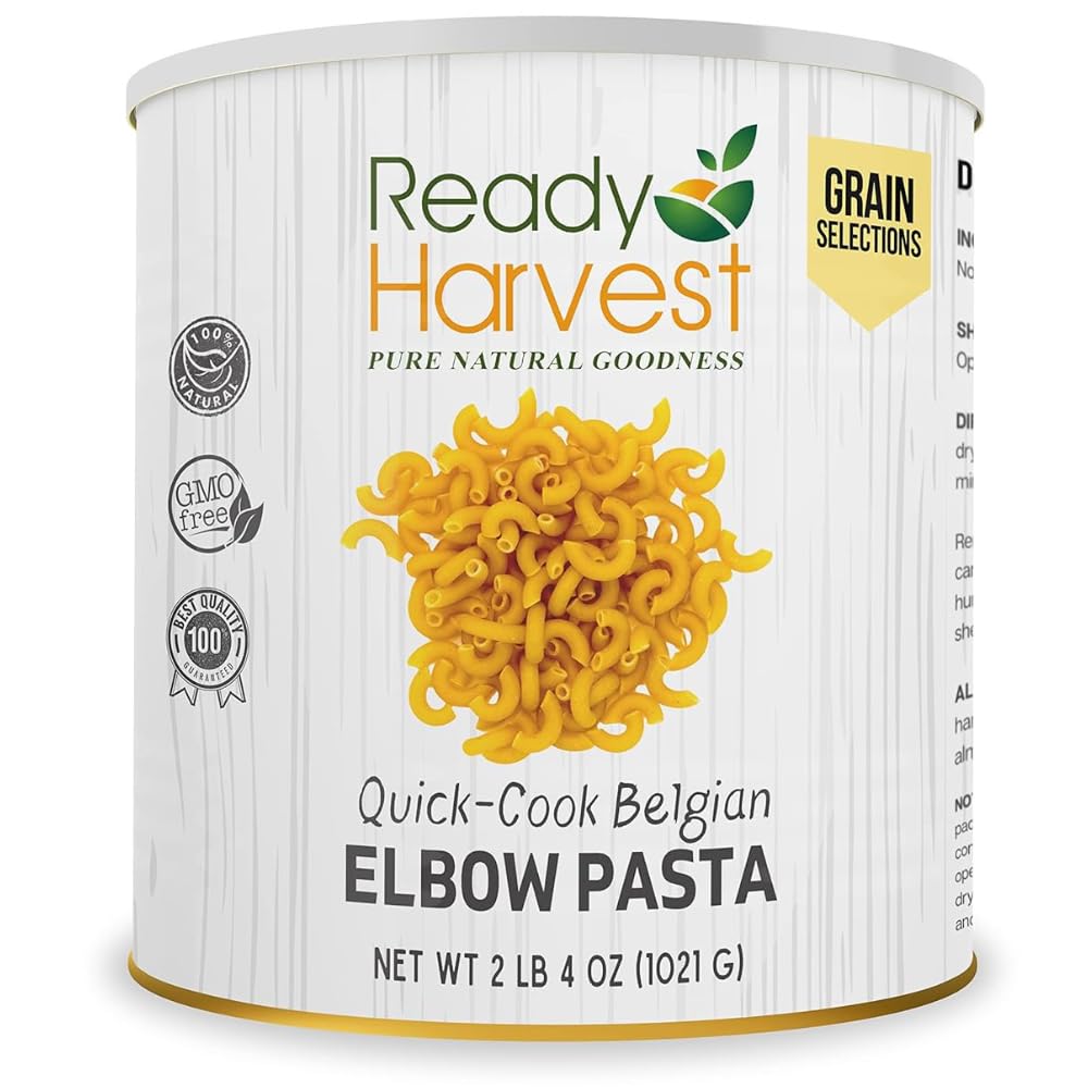 Pasta Elbows Small Pasta Pasta Precooked Pasta Bug Out Bag Food