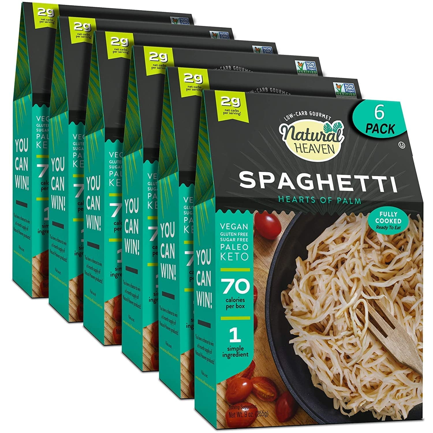 Pasta, Hearts of Palm Pasta Spaghetti Noodles, Gluten Free, Vegan, Low