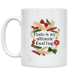 thumbnail image 1 of Pasta Is My Ultimate Food Hug - Pasta Lover - 11 oz Ceramic Coffee Mug, 1 of 3