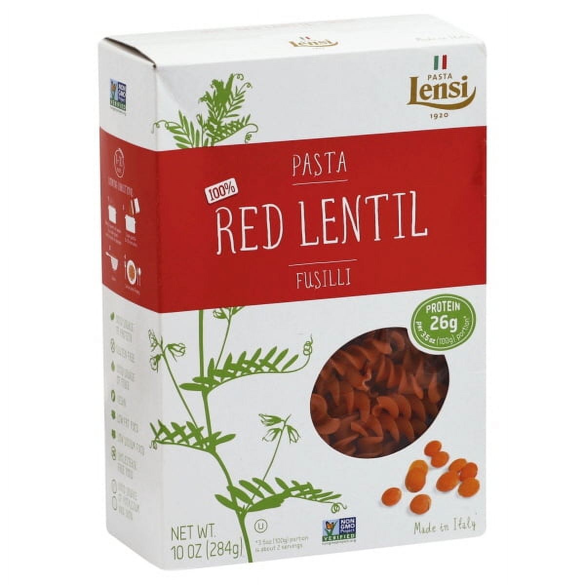 Pasta Lensi Red Lentil Fusilli, 10 oz - image 1 of 5