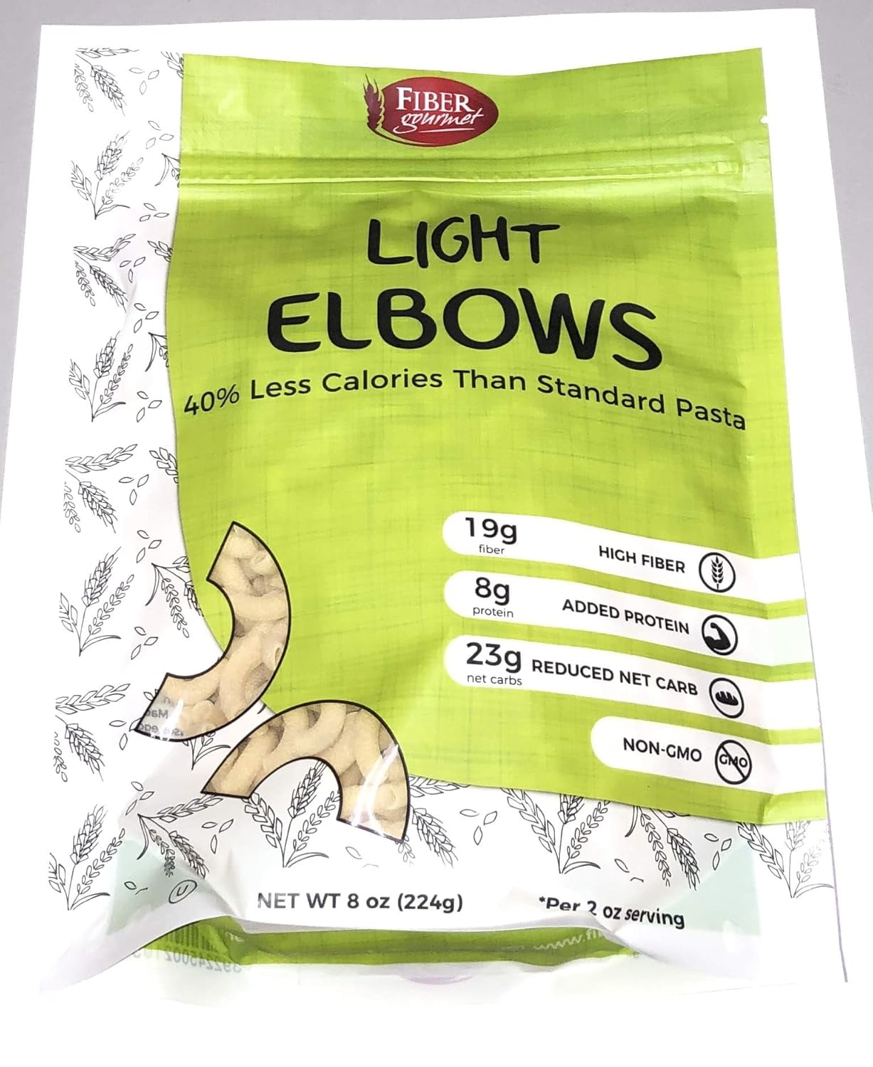 Pasta - Light Elbow Pasta - Low Net Carb, Fiber-Rich, Low Calorie ...