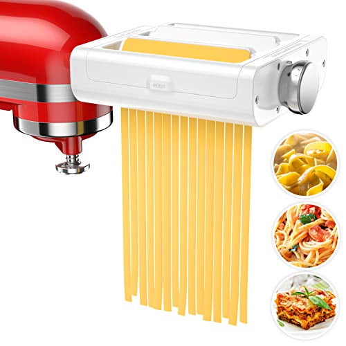 Pasta Maker Attachment for KitchenAid Stand Mixers, 3 in 1 Set