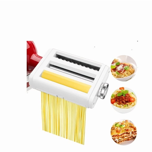 Pasta Maker Attachment for Kitchen-Aid Stand Mixers - 3in 1 Set