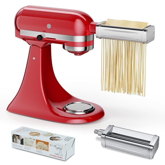 Pasta Maker Attachment for all KitchenAid Stand Mixer, including Spaghetti Cutter