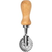 Pasta Maker - Biscuit Cutter with Wooden Handle | Creative Kitchen Biscuit, Pasta, Ravioli Cutting Supplies Shaped Like Round, Square, Heart, Easy to Use
