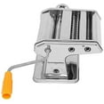 thumbnail image 1 of Pasta Maker Machine - Stainless Steel Roller for Fresh Spaghetti Fettuccine Noodle Hand Crank Cutter, 1 of 12