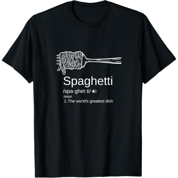 Pasta Party: Funny Spaghetti Devotee's Graphic T-Shirt