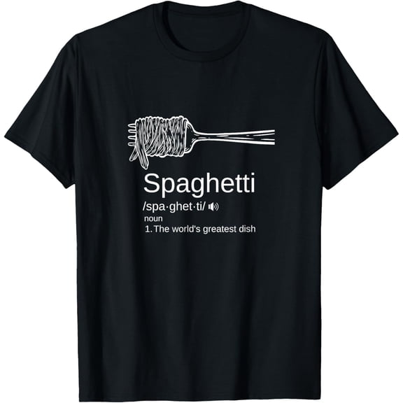 Pasta Party: Funny Spaghetti Devotee's Graphic T-Shirt