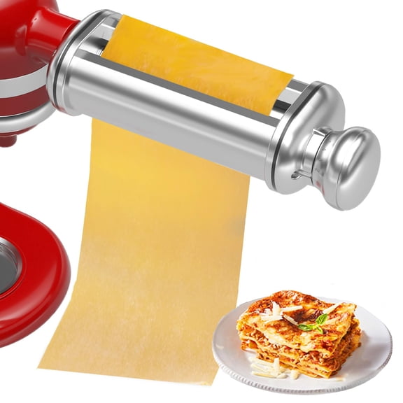 Pasta Roller for All KitchenAid Stand Mixer, Electric Dough Roller with 8 Different Thickness Adjustments, Stainless Steel Pasta Paker Attachment Kitchen Aid Accessories and Attachments