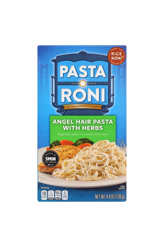 Angel Hair Pasta with Herbs, 4.8oz Box