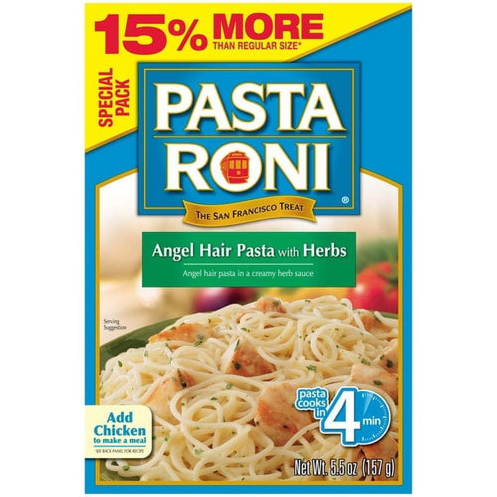 Pasta Roni Angel Hair Pasta with Herbs, 5.5 oz - Walmart.com