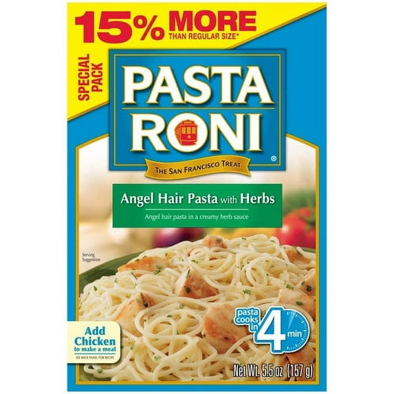 Pasta Roni Angel Hair Pasta with Herbs, 5.5 oz
