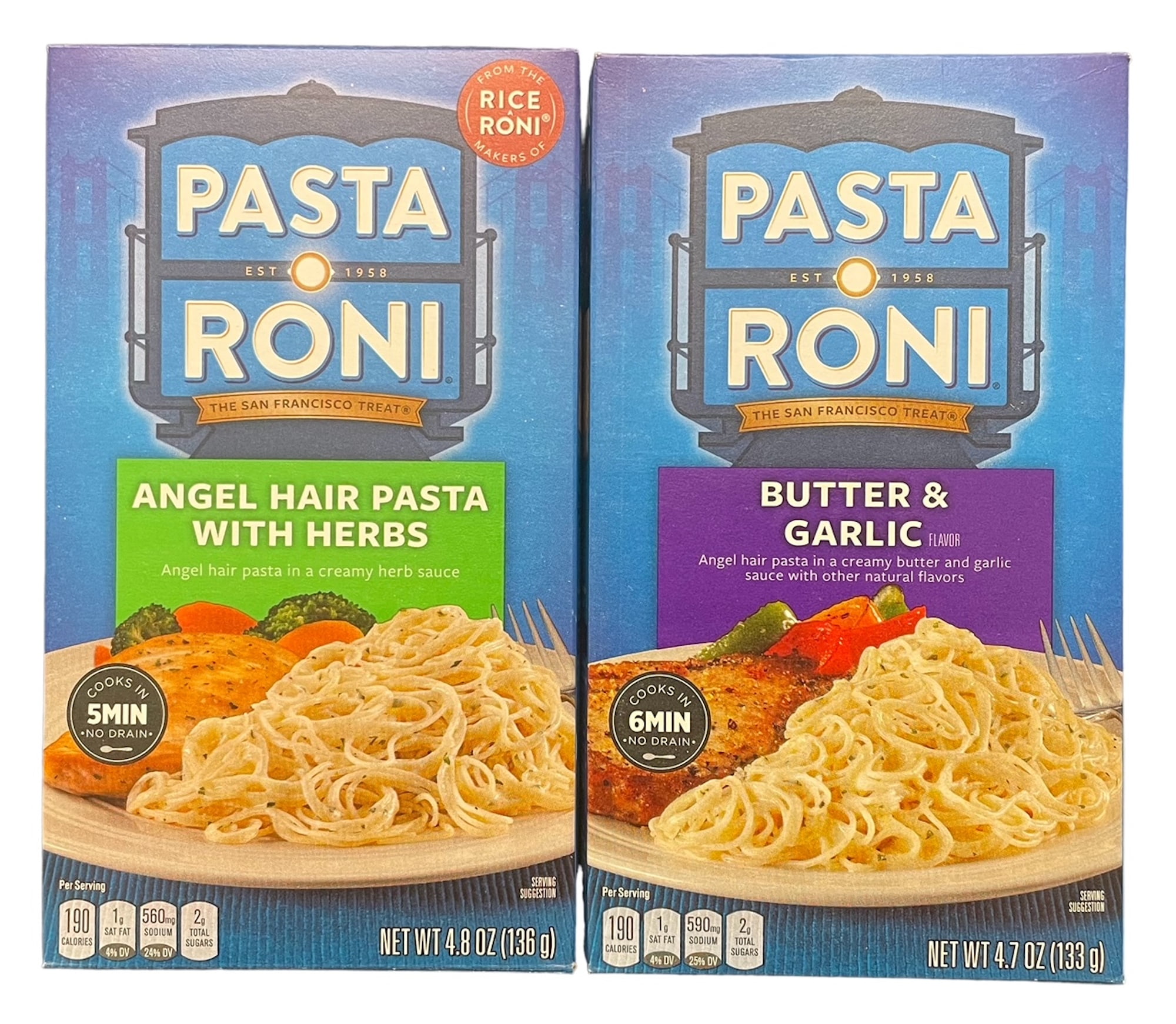 Pasta Roni Variety Pack Angel Hair Pasta with Herbs and Butter and