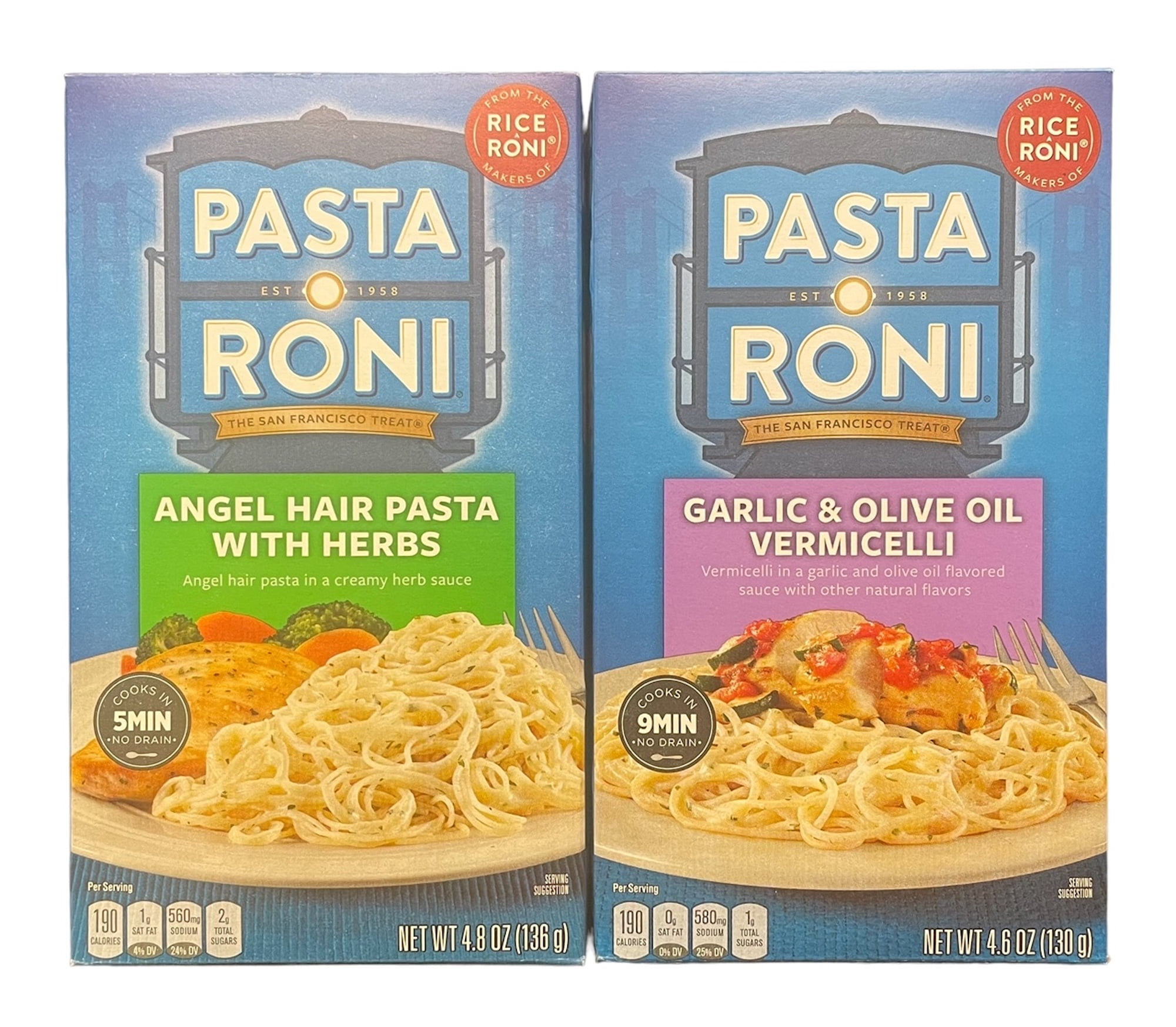 Pasta Roni Variety Pack Angel Hair Pasta with Herbs and Garlic and