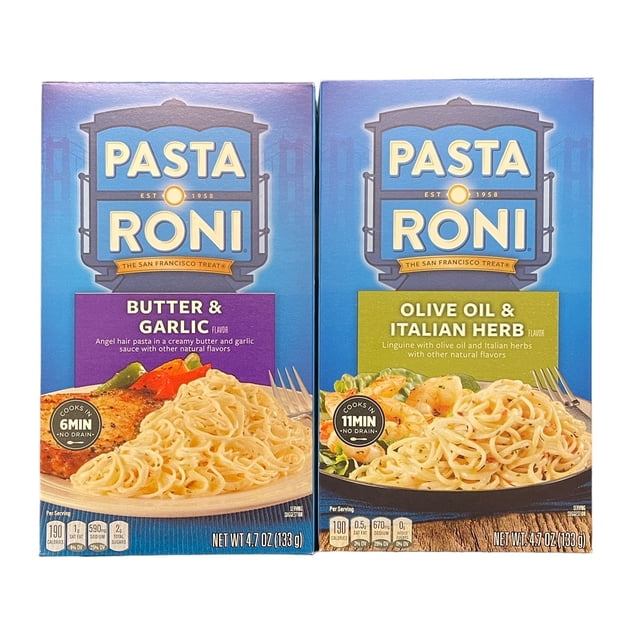 Pasta Roni Variety Pack Butter & Garlic and Olive Oil & Italian Herb