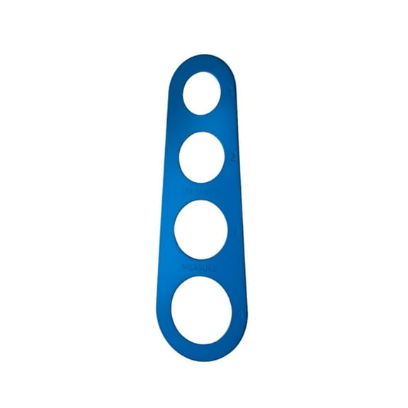 Pasta Ruler Spaghetti Noddles Measure Tool 4-hole Stainless Steel Pasta Measurer Kitchen Gadget