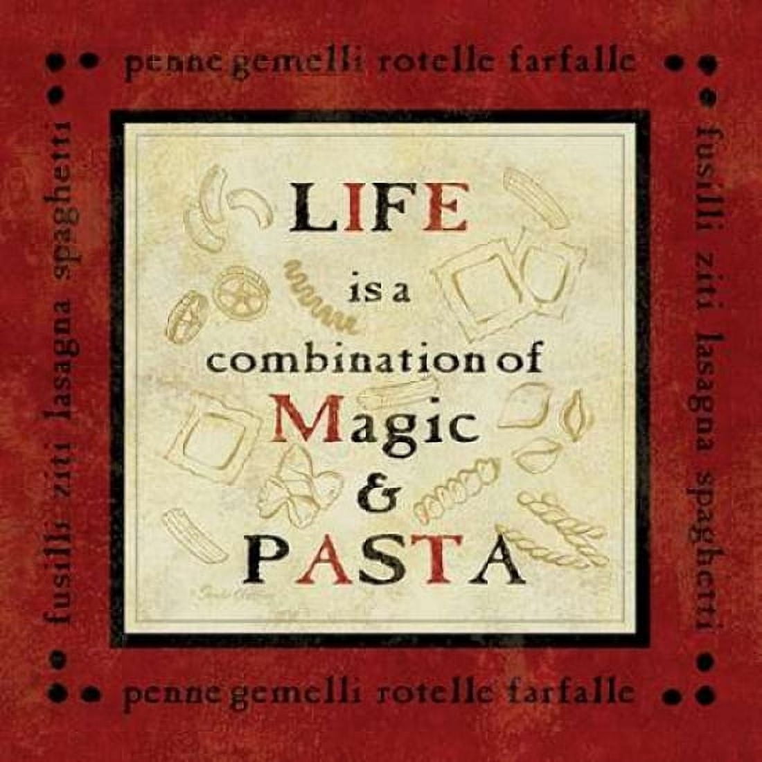 Pasta Sayings I Canvas Art - Pamela Gladding (24 x 24)