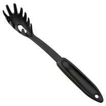 Pasta Server Spaghetti Fork Spoon Nylon Utensil Kitchen Tools Ideal For Serving Variety Of Foods (Black) Home Decor Suitable for Festival Gifts