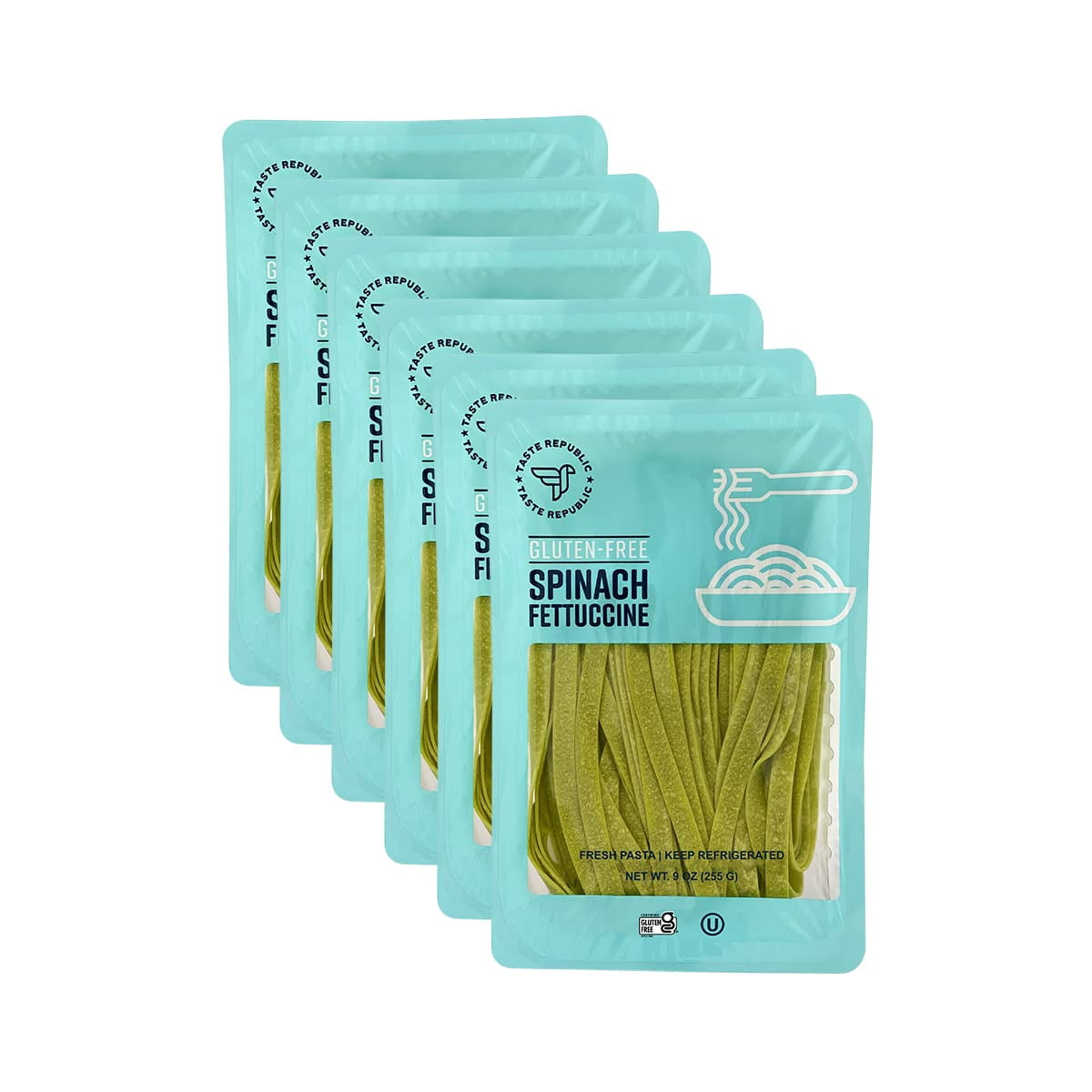 Pasta, Spinach Fettuccine, Brown Rice Noodles Cook in Just 3 Minutes by