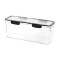 thumbnail image 1 of Pasta Storage Container Airtight Noodle Organizer Refrigerator Kitchen Herb Keeper Sealed Spaghetti Box Dry Food Pantry Organizer Transparent Lid, 1 of 5
