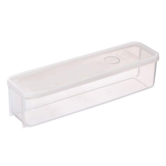 Pasta Storage Container Kitchen Spaghetti Food Storage Box-Pasta Container Noodle Food Storage Spaghetti Keeper Box Noodle Canister With Lid for Spaghetti,Noodles,Pasta,Eggs(White,11.81x3.14x3.14")