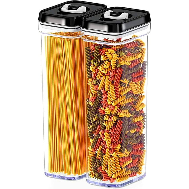 Pasta Storage Containers For Pantry Airtight 2 Pc Spaghetti Container Storage Ideal For