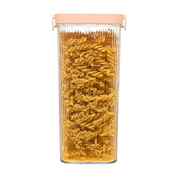Pasta Storage Jars: Spaghetti Container Glass Pasta Jar, Airtight Dry Food Storage Kitchen Canister for Snacks, Macaroni, Rotini, Noodles, Candy, and More