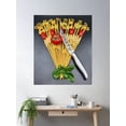 thumbnail image 1 of Pasta Tomato Basil Poster Wall Art, Modern Wall Decor For Living Room Bedroom, 12x18 UNFRAMED, 1 of 3