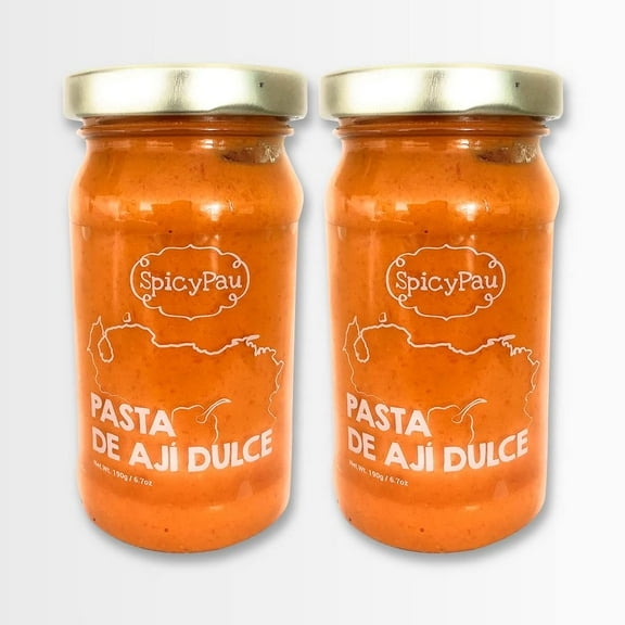 Pasta de Ají Dulce Spicy Pau 6.7oz each – No sugar, 100% Venezuelan (2Pack)