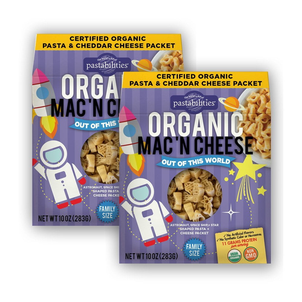 Pastabilities Organic Kids Space Shaped Mac and Cheese, Fun Out of This