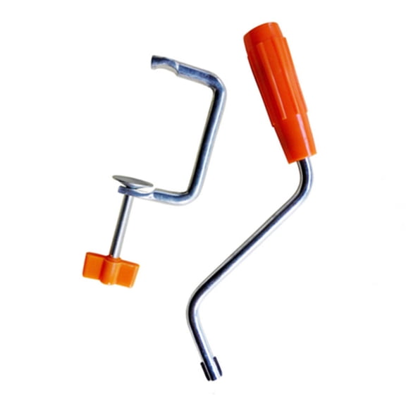Pastas Roller Handle and Fixing Clip Set With Ergonomic Designs Metal Plastic Construction For Easy Dough Preparation