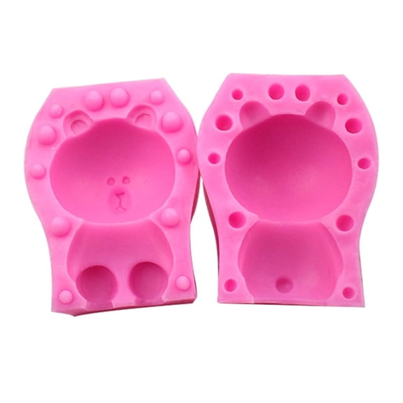 Paste Mould 3D Easter Rabbit Bear Fondant Cake Mold Food-grade Silicone Press Baking Utensils Cake Decoration Gift Tool