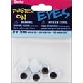 thumbnail image 1 of Paste-On Oval Wiggle Eyes 15mm 6/Pkg-Black, 1 of 1