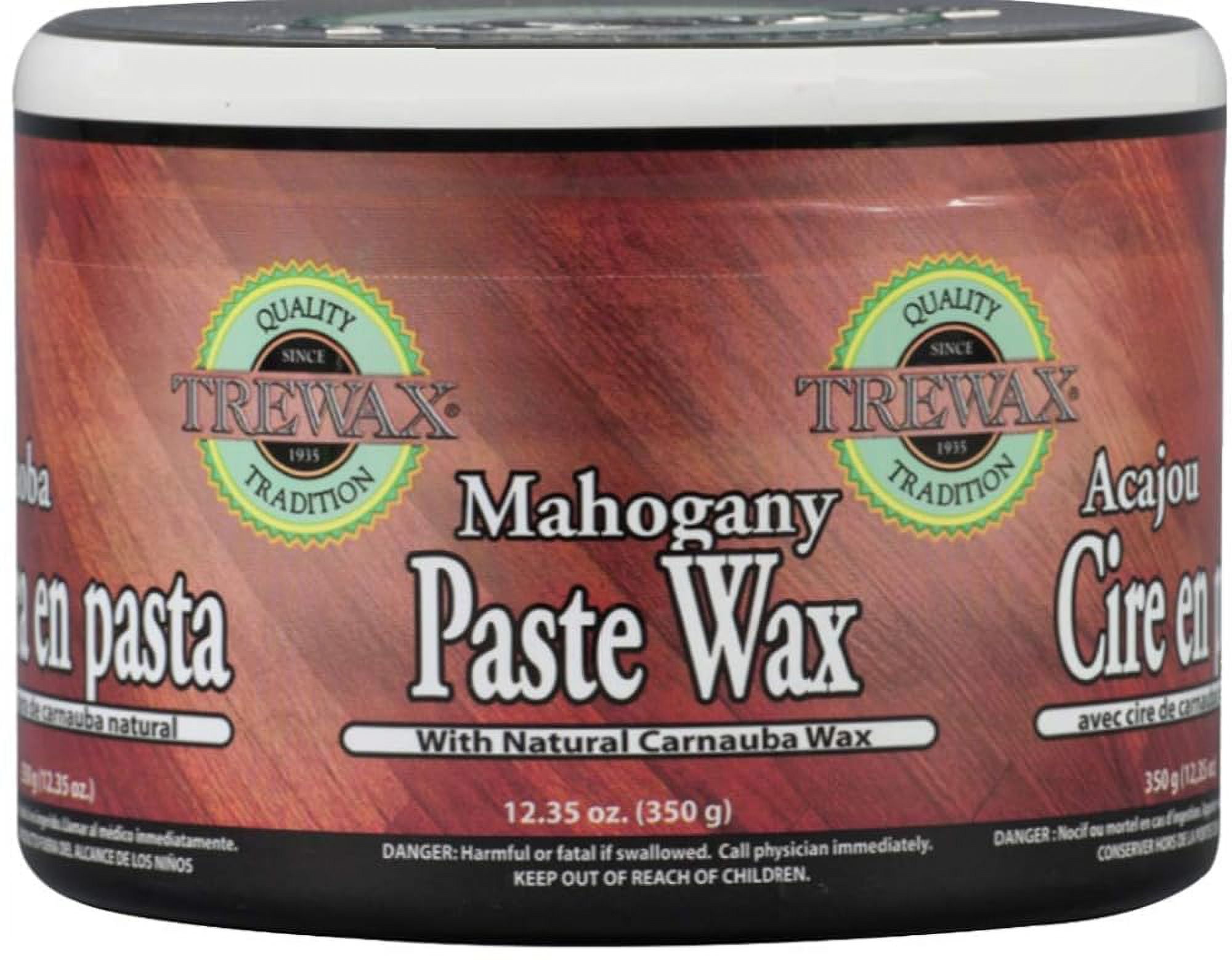 Paste Wax With Carnauba Wax, Mahogany, Ideal On Hardwood Floors, Fine
