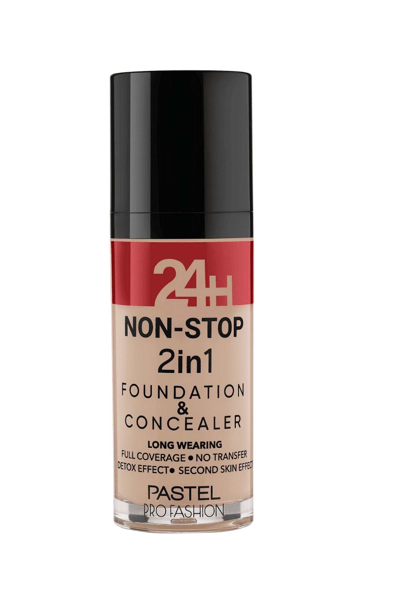 Pastel 24H Non-Stop 2in1 Foundation & Concealer - 606 Warm