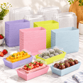 Pastel 7 Inch 144 Count Charcuterie Boxes with Clear Lids, Disposable ...