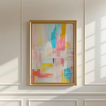 Pastel Abstract, Colorful Acrylic Art, Teen Girl Room Decor, Modern Wall Art, Apartment Decor, Preppy Gift, 8x12 UNFRAMED